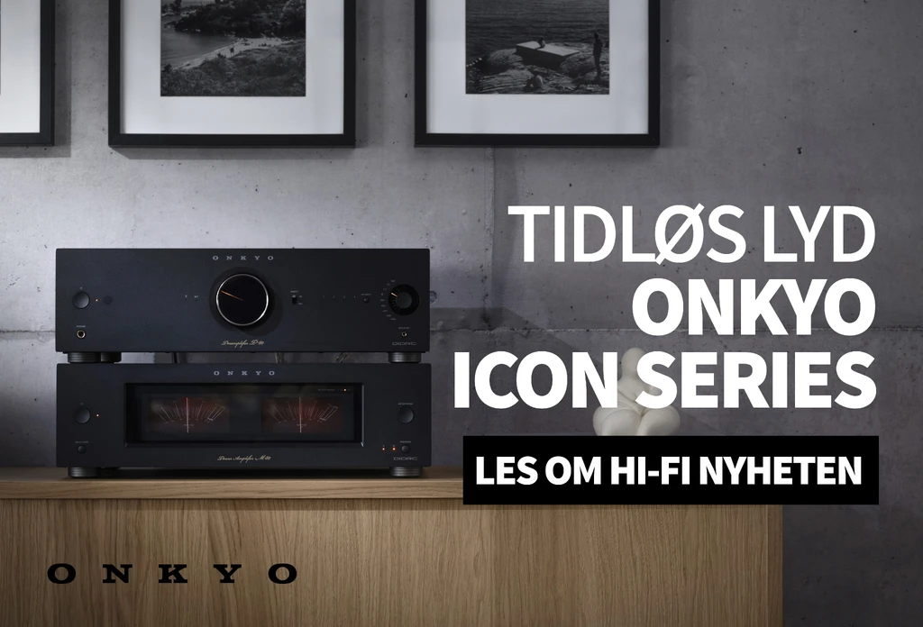 Onkyo icon-serie nyhet banner forside forsterker